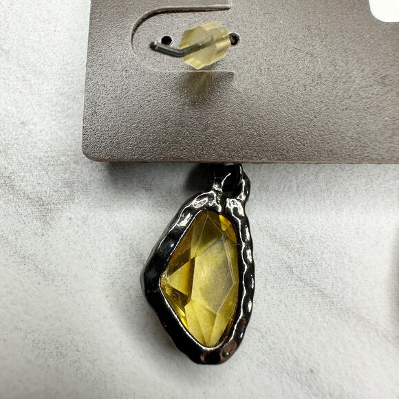 Chico's Amy Drop Rhinestone Earrings Pierced Pair - Picture 8 of 10